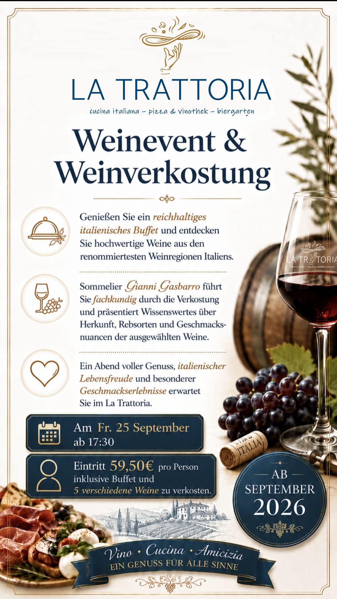 La Trattoria Heidelberg - Weinevent